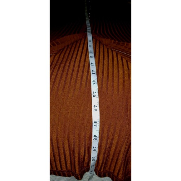 Vtg Betsy Johnson Ribbed Knit Maxi Dress Sz M/L Rust Long Sleeve Indie Rocker - Picture 7 of 11